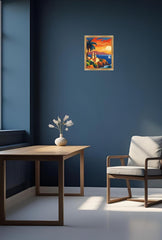 Sicilian Sunset: Coastal Canvas Art