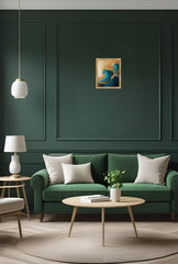 Glimmering Tides: Shiny Canvas Wall Art