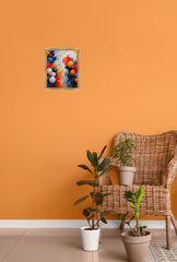 "Ross Abstract Canvas Art: Vibrant Spheres for Modern Decor"