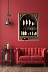 Wine Cellar Whispers: Canvas Art That Bottles the Warmth of Oak & Vintage Charm-Ganfaner