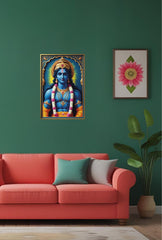 "Ganfaner's Eternal Love" - Radha Krishna Canvas Wall Art (Holidaypac)