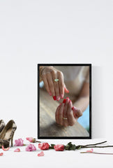 Rainbow Nail Art Canvas: Chic Style for Fashion-Forward Decor