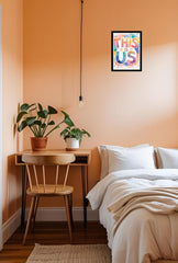 Ganfaner This Is Us Canvas Wall Art: Vibrant Mountain Escape