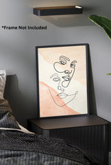 Minimalist Line Art Poster – Minimalist Bedroom Art, Simple Wall Decoration, Modern Line Drawing Wall Art by Ganfaner