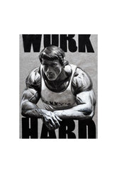 Arnold: Work Hard - Motivation Canvas Art