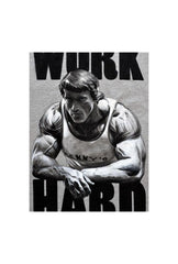 Arnold: Work Hard - Motivation Canvas Art