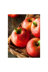 Crimson Harvest: Fresh Apple Canvas Art