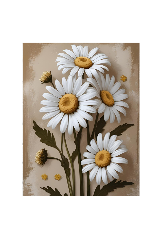 Daisy Canvas Wall Art Poster