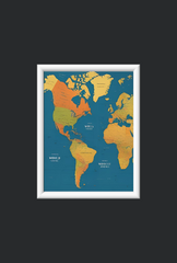 Ganfaner Vibrant World Market Canvas Wall Art