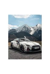 GTR Ascent: Nissan GTR Mountain Canvas Art