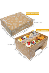 Ganfaner 10-Pack Grease-Proof Pastry Takeout Boxes with Lids