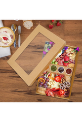 Ganfaner 10-Pack Large Catering Trays with Lids and Cup Insert