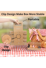 Ganfaner 12 Sets 48pcs Bakery Pastry Boxes with Handle