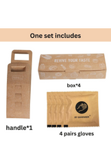 Ganfaner 12 Sets 48pcs Bakery Pastry Boxes with Handle