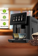 Ganfaner Ceramic Espresso Cup Set 3oz Demitasse Cups with Handles