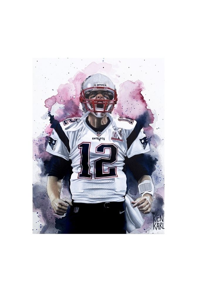 "Tom Brady Canvas Wall Art: Immortalize the Legend"