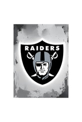 "Ganfaner's Silver & Black" - Raiders Canvas Wall Art (Holidaypac)