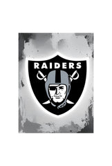 "Ganfaner's Silver & Black" - Raiders Canvas Wall Art (Holidaypac)