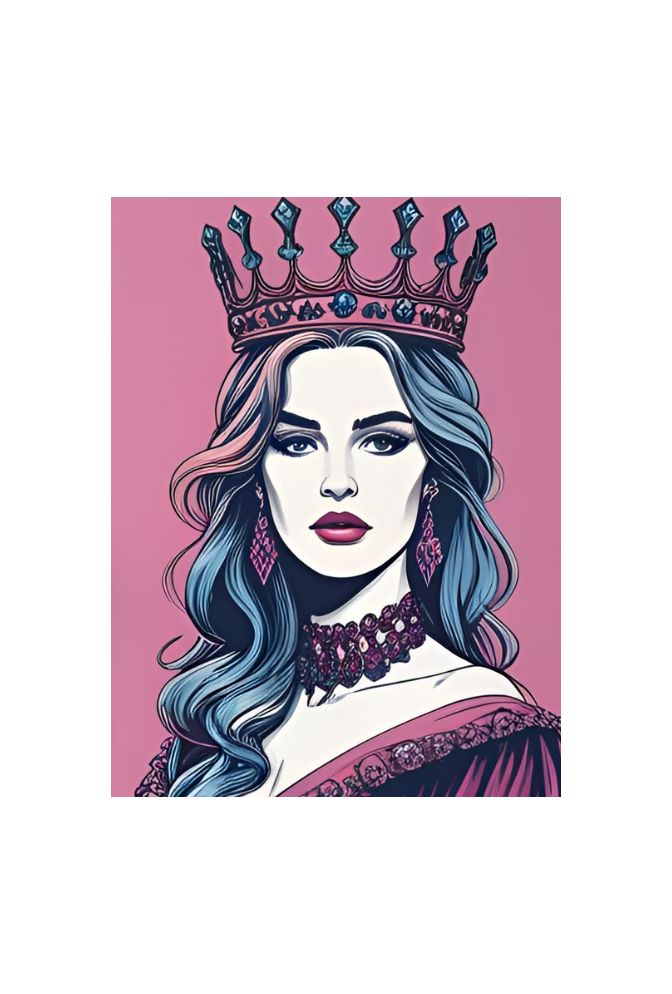 "Ganfaner's Violet Bloom" - Purple Floral Canvas Wall Art