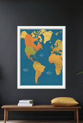 Ganfaner Vibrant World Market Canvas Wall Art