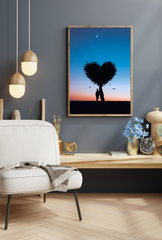 Heart Canvas Wall Art Poster