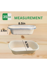 Large 35oz Paper Bowls with Lids – 50 Meal Prep Containers for Burrito & Takeout-Ganfaner