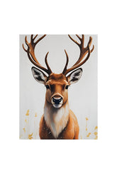 Majestic Reindeer Canvas Art: Winter's Grace for Your Home