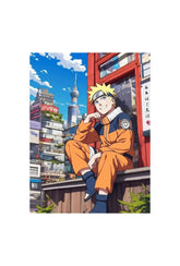 Naruto's Tokyo View: Anime Canvas Art