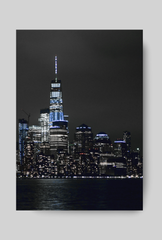New York City Skyline Canvas Wall Art Poster