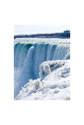 Niagara's Frozen Majesty: Winter Waterfall Canvas Art