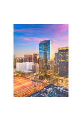 Phoenix Cityscape Canvas Art - Arizona Skyline Sunset Wall Decor
