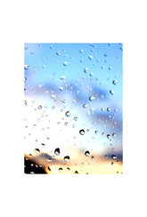 Raindrop Reflections Canvas: Serene Wall Art for Tranquil Spaces