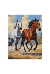 "Royal Blue Floral Canvas Art: Elegant Botanical Decor for Your Home"