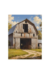 Rustic Charm: Old Barn Canvas Wall Art