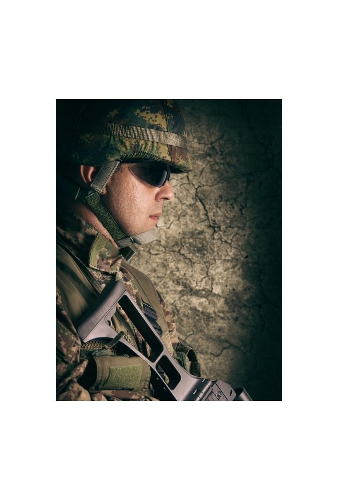 Silent Sentinel Canvas Art - Military Soldier Wall Decor