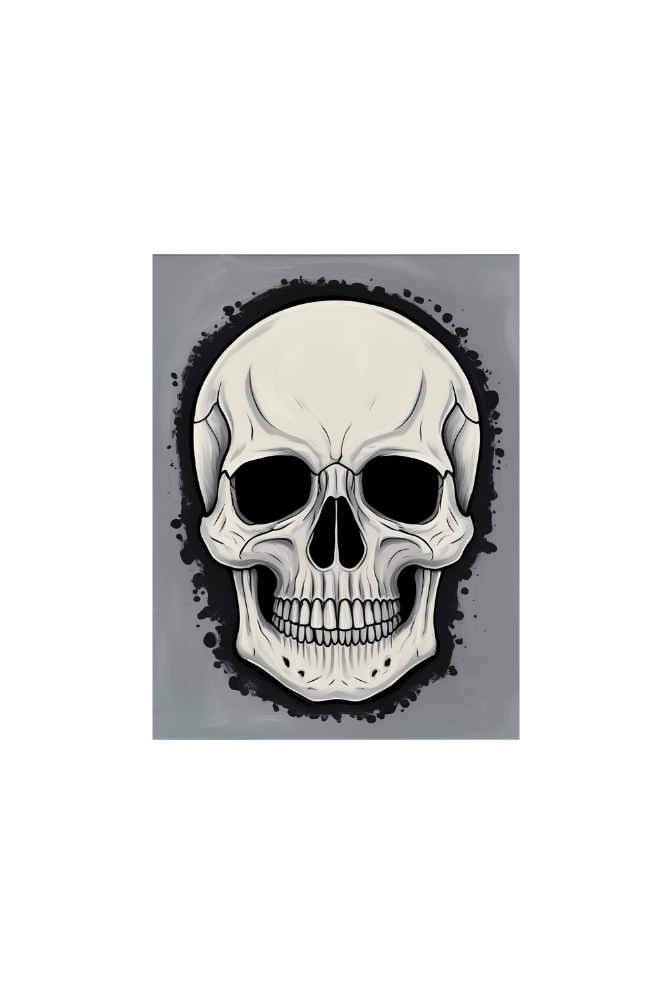 Skull Canvas Wall Art Poster