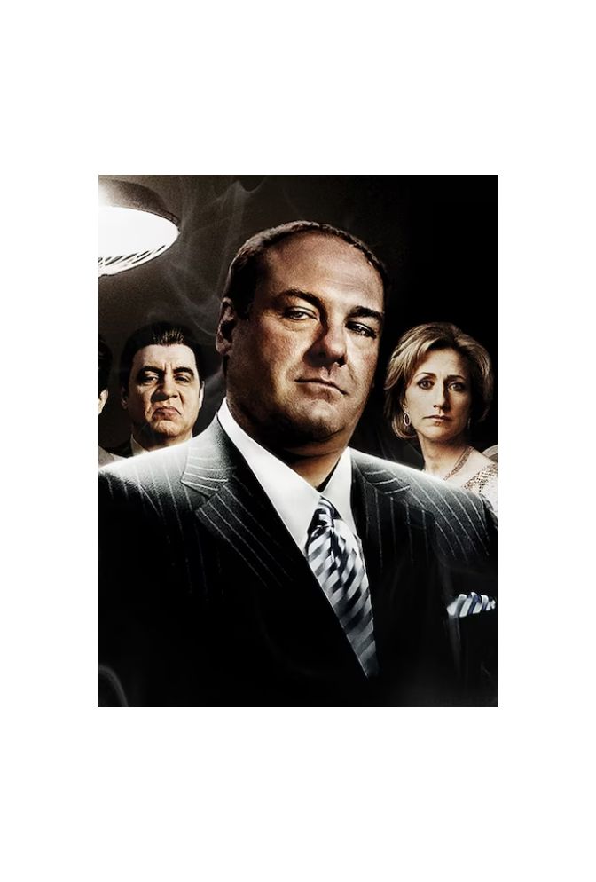 Sopranos: Tony's Crew Canvas Art - HBO Mafia Drama