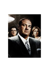 Sopranos: Tony's Crew Canvas Art - HBO Mafia Drama