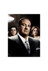 Sopranos: Tony's Crew Canvas Art - HBO Mafia Drama
