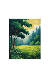 Sunlit Meadow Canvas Art: Bring the Beauty of Nature Indoors