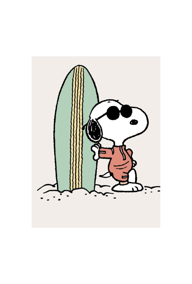 Surf's Up Snoopy: Beach Canvas Art