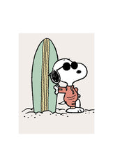 Surf's Up Snoopy: Beach Canvas Art