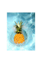 Tropical Splash: Pineapple Canvas Art