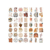 50pcs Bohemian Style Self-Motivation Stickers English Graffiti Stickers For Personalized Decoration, Guitar, Notebook Luggage Computer Motorcycle Skateboard Phone Back to School