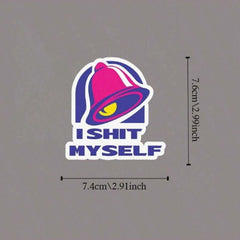 1pc I * Myself Sticker Laptop Sticker Funny Ceative Decorative Sticker Back to School Vinyl Waterproof Durable And Weatherproof For Laptops, Notebooks Water Bottles