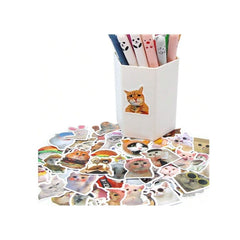 10/100pcs Funny Cat Meme Stickers Guitar Phone Bicycle Refrigerator Laptop Luggage Car Graffiti Kids Sticker