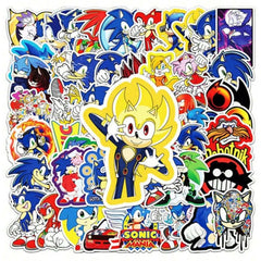 50PCS SONIC THE HEDGEHOG Sticker Christmas Decoration Action Figure Cartoon Graffit perfect for Action Figure Cartoon Graffit