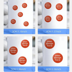 1~100Pcs Personalized Labels Custom Stickers With Any Design Image Logo Text Waterproof Custom Thank You Labels Stickers Business Logo