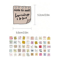50pcs Bible Verse Sticker Stamps Notes For Scrapbooking Diary Notebook Phone Case Laptop Water Cup Refrigerator Decoration Back To School