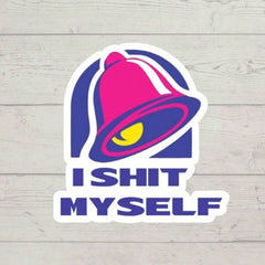 1pc I * Myself Sticker Laptop Sticker Funny Ceative Decorative Sticker Back to School Vinyl Waterproof Durable And Weatherproof For Laptops, Notebooks Water Bottles